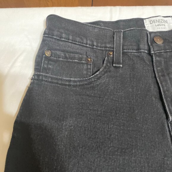 Denizen Slim 216 29x32 Cotton Blend Black Jeans - Picture 3 of 5